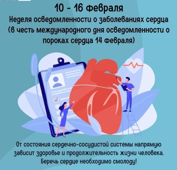 Неделя осведомленности о заболеваниях сердца.
